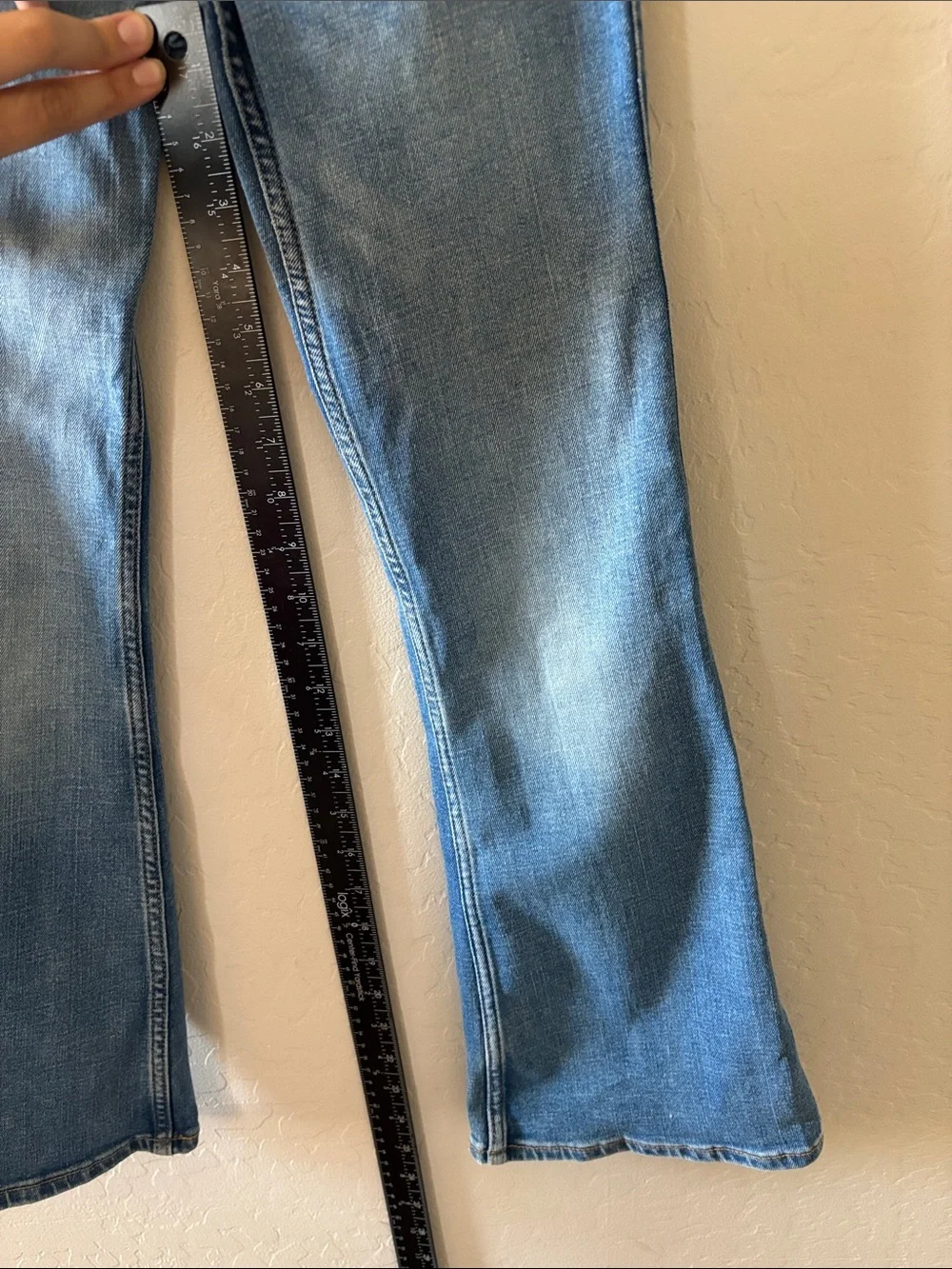 abercrombie kids light blue flared jeans